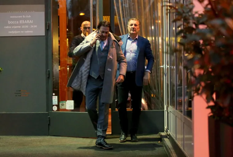 28.11.2017., Miramarska cesta 22, Zagreb - Zdravko Mamic i predsjednik HNK Rijeka Damir Miskovic na sastanku u restoranu Bocca Marai.