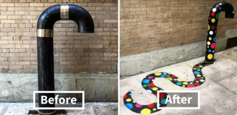 GRADSKE VLASTI NE MARE PA JE UZEO STVAR U SVOJE RUKE: Ružne ulice pretvorio u prava umjetnička djela