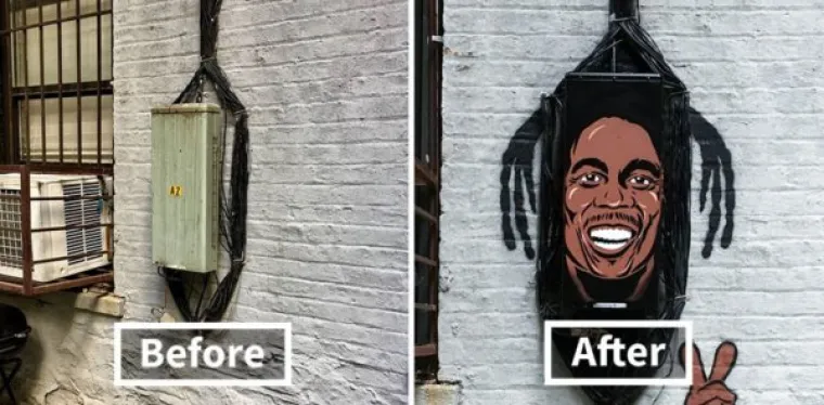 GRADSKE VLASTI NE MARE PA JE UZEO STVAR U SVOJE RUKE: Ružne ulice pretvorio u prava umjetnička djela