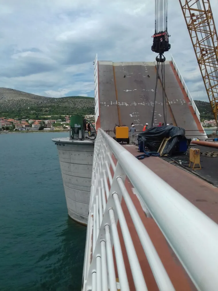 Pogledajte kako izgleda prvo dizanje Čiovskog mosta