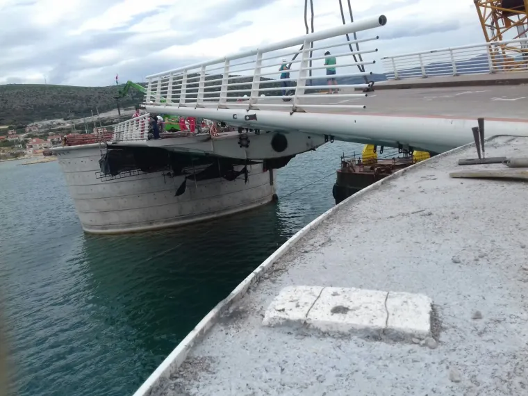 Pogledajte kako izgleda prvo dizanje Čiovskog mosta