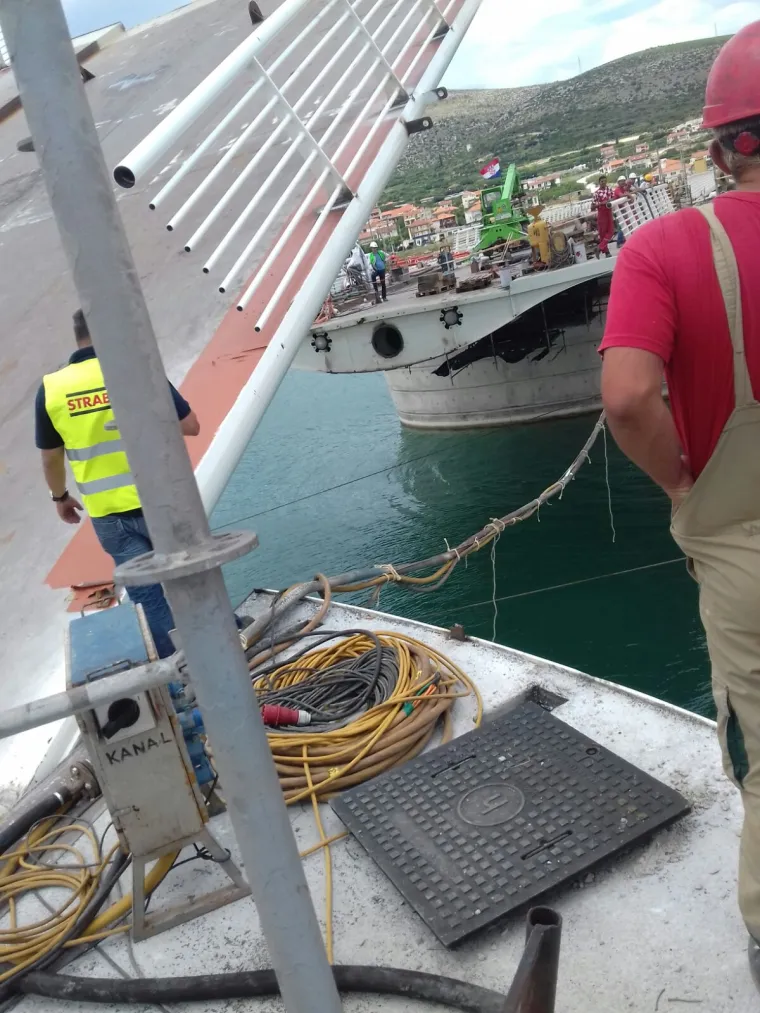 Pogledajte kako izgleda prvo dizanje Čiovskog mosta