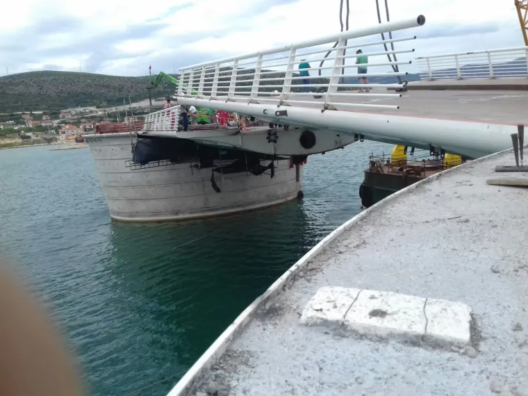 Pogledajte kako izgleda prvo dizanje Čiovskog mosta