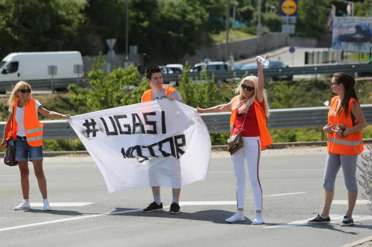 Rijeka: Prosvjed vozača na prometnicama zbog skupog goriva