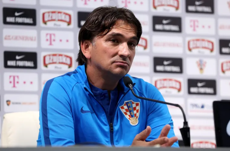 Konferencija za novinare izbornika hrvatske nogometne reprezentacije Zlatka Dalića