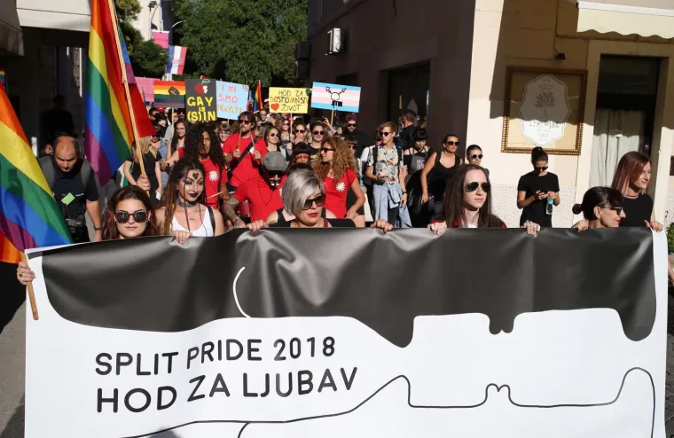 ODRŽAN OSMI SPLIT PRIDE: Povorka je hodala do brda Cornaro, sve je prošlo bez incidenata