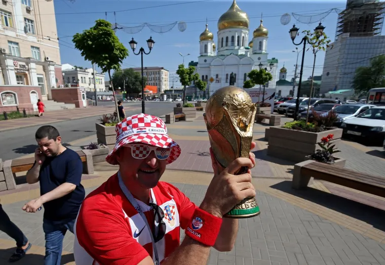 Rostov na Donu: Navijači spremni za utakmicu Hrvatske i Islanda 26.06.2018.
