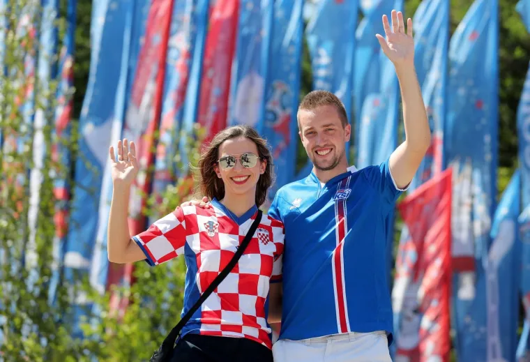 Rostov na Donu: Navijači spremni za utakmicu Hrvatske i Islanda 26.06.2018.