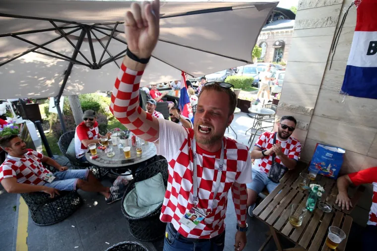 Rostov na Donu: Navijači spremni za utakmicu Hrvatske i Islanda 26.06.2018.