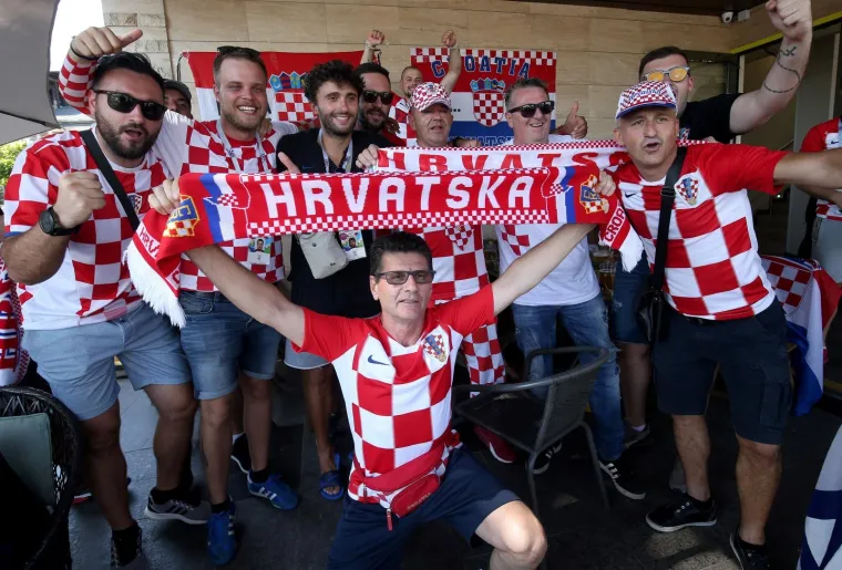 Rostov na Donu: Navijači spremni za utakmicu Hrvatske i Islanda 26.06.2018.