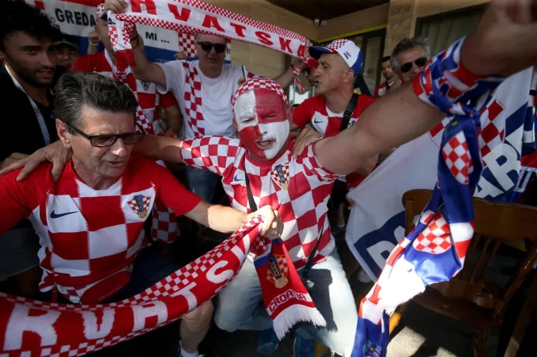 Rostov na Donu: Navijači spremni za utakmicu Hrvatske i Islanda 26.06.2018.