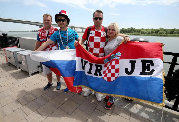 Rostov na Donu: Navijači spremni za utakmicu Hrvatske i Islanda 26.06.2018.