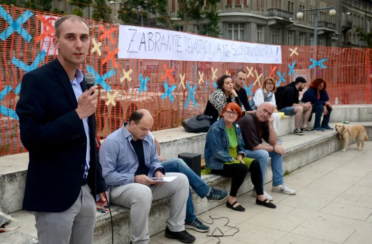 'Zabranite devastaciju, a ne slobodu govora': Protestno druženje Inicijative Vratite magnoliju