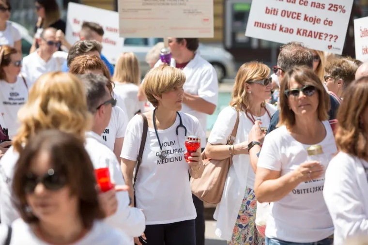 Prosvjed liječnika opće prakse zbog prijedloga novog zakona