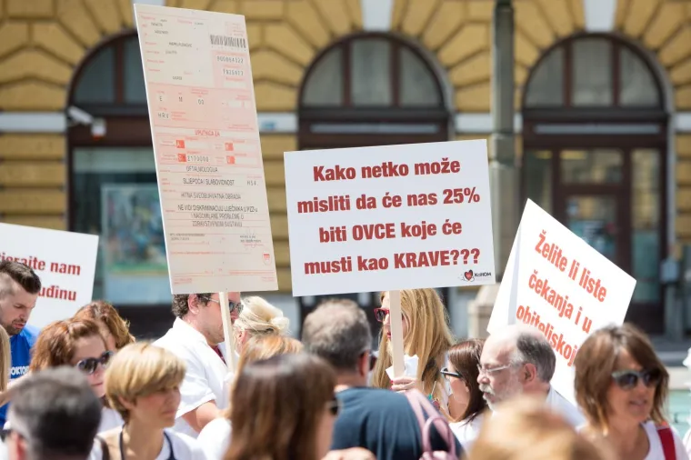 Prosvjed liječnika opće prakse zbog prijedloga novog zakona