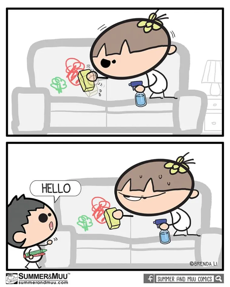 Od odlaska na WC do &scaron;opinga s djetetom: ova mama kroz urnebesne ilustracije prikazuje 'čari' majčinstva