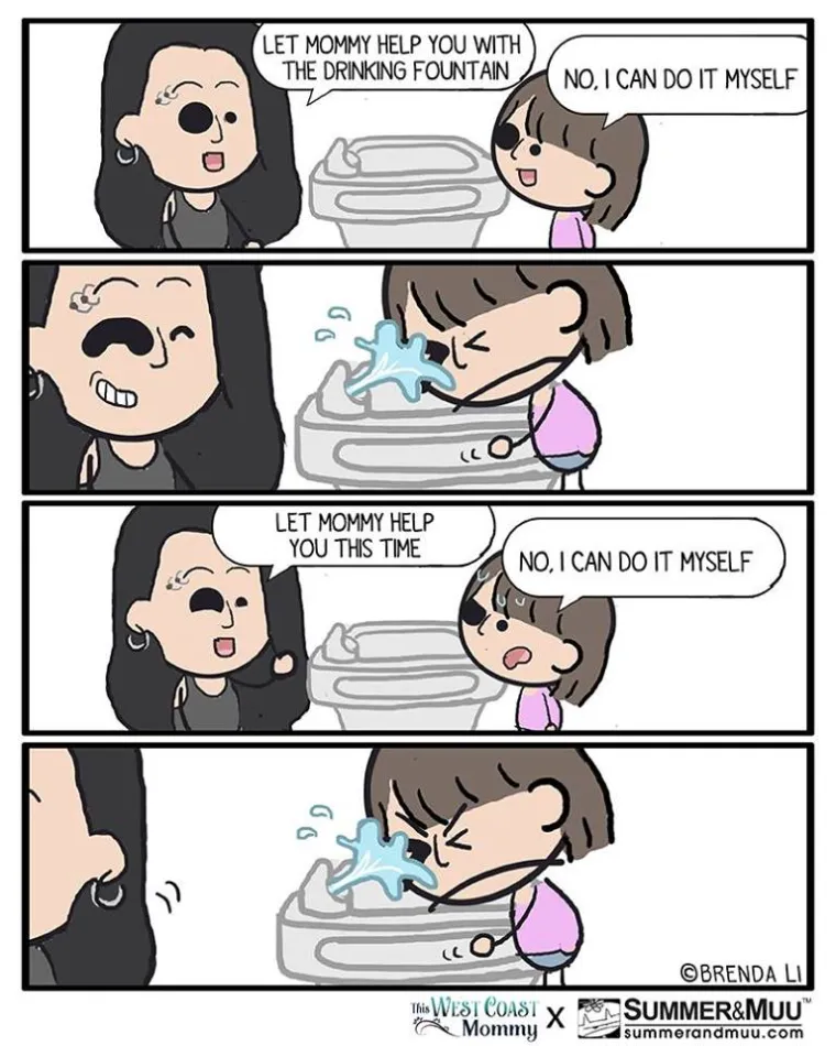 Od odlaska na WC do &scaron;opinga s djetetom: ova mama kroz urnebesne ilustracije prikazuje 'čari' majčinstva