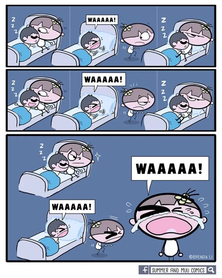 Od odlaska na WC do &scaron;opinga s djetetom: ova mama kroz urnebesne ilustracije prikazuje 'čari' majčinstva