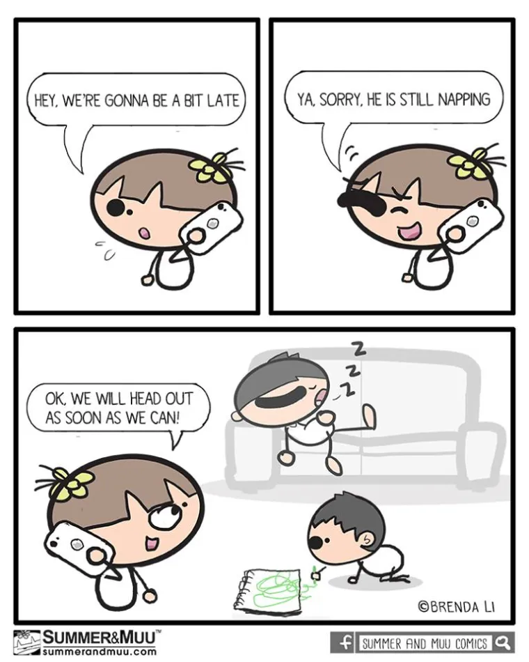 Od odlaska na WC do &scaron;opinga s djetetom: ova mama kroz urnebesne ilustracije prikazuje 'čari' majčinstva