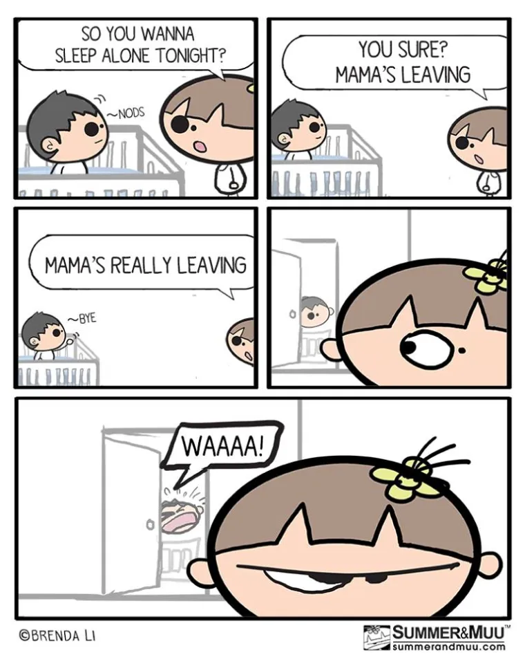 Od odlaska na WC do &scaron;opinga s djetetom: ova mama kroz urnebesne ilustracije prikazuje 'čari' majčinstva