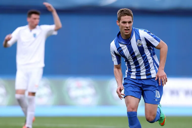 04.04.2014., stadion Maksimir, Zagreb -  MAXtv 1. HNL, 29. kolo, NK Lokomotiva - NK Osijek. Marko Pjaca. 
Photo: Goran Stanzl/PIXSELL