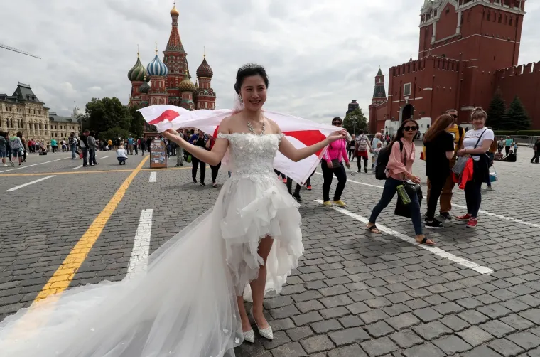 Vesela atmosfera u Moskvi dan prije polufinalne utakmice SP između Hrvatske i Engleske