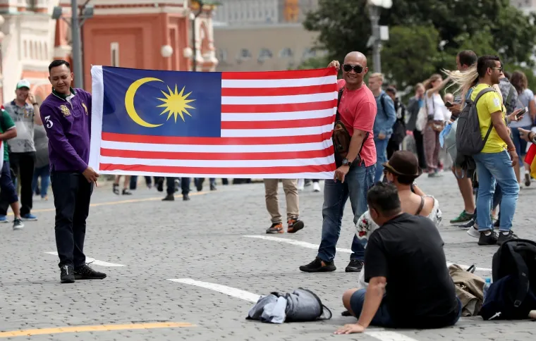Vesela atmosfera u Moskvi dan prije polufinalne utakmice SP između Hrvatske i Engleske