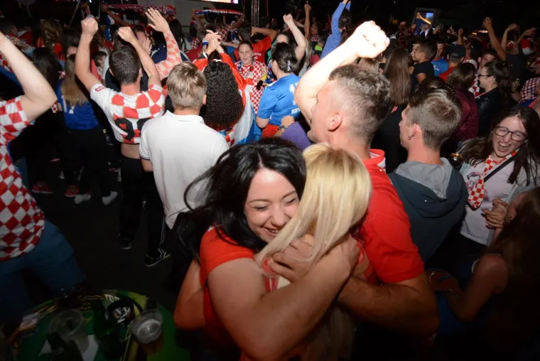 Slavlje Bjelovarčana za ulazak Vatrenih u finale SP-a