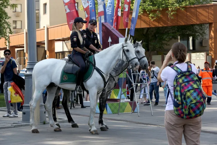 JAKE SNAGE OKO STADIONA: Raspoređene i postrojbe na konjima, ali jedna policajka plijenila pozornost