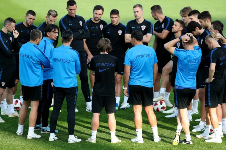 Trening hrvatske nogometne reprezentacije