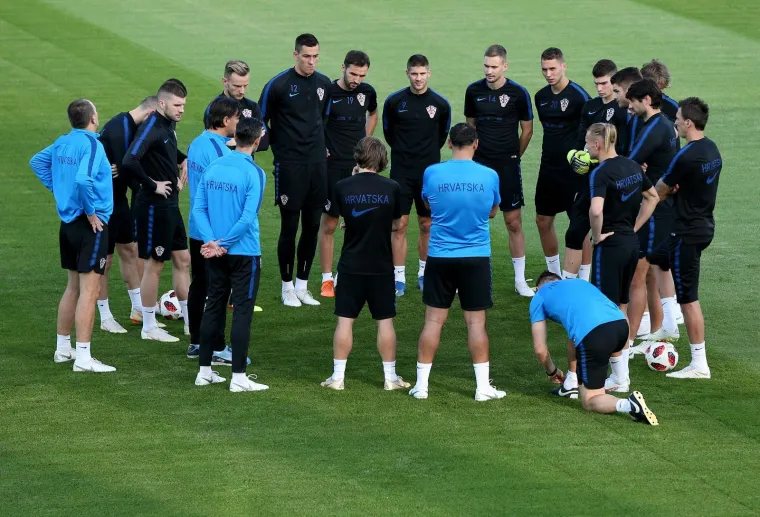 Trening hrvatske nogometne reprezentacije