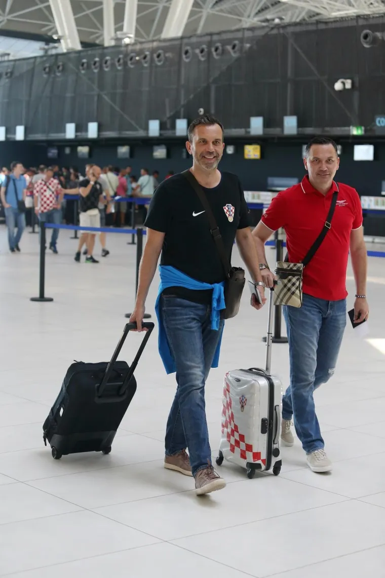 Gužva na 'Tuđmanu': Hrvatski navijači odlaze put Moskve i finala SP-a