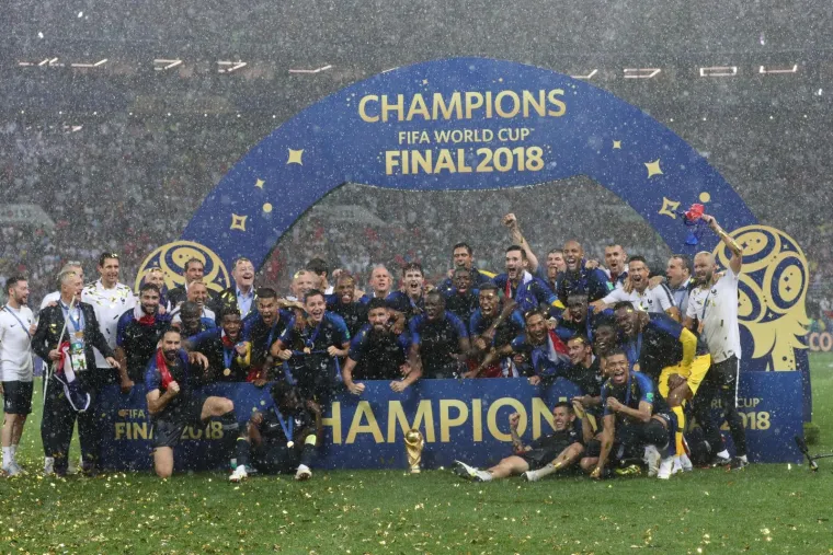 Slavlje novih svjetskih prvaka na stadionu Lužnjiki, Moskva, Rusija -