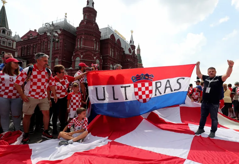 Hrvatski navijači u Moskvi