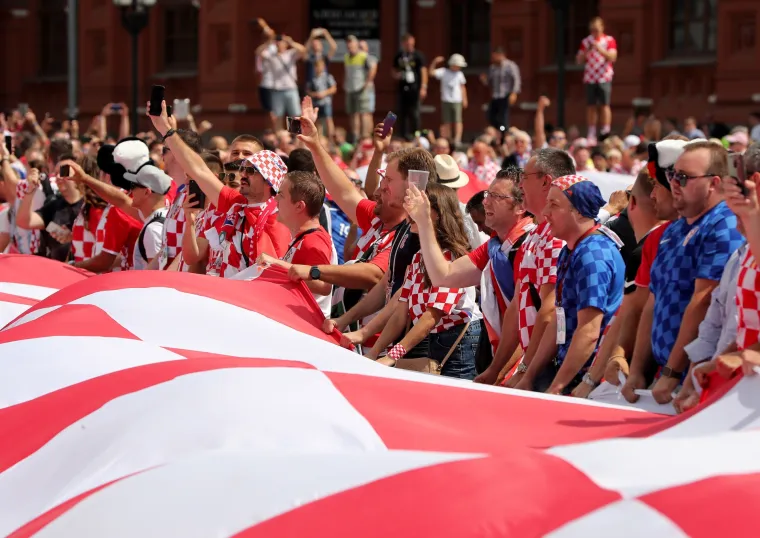 Hrvatski navijači u Moskvi