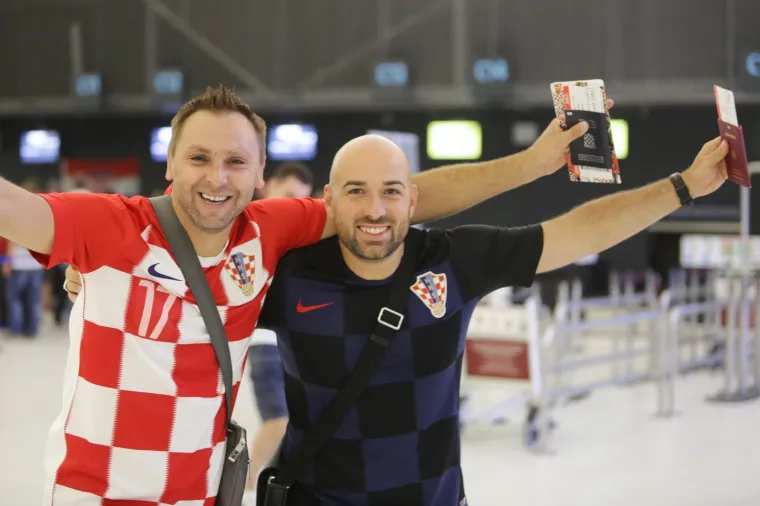 Zagrebačka Zračna luka  puna navijača: Zagrijavanje za finale već počelo