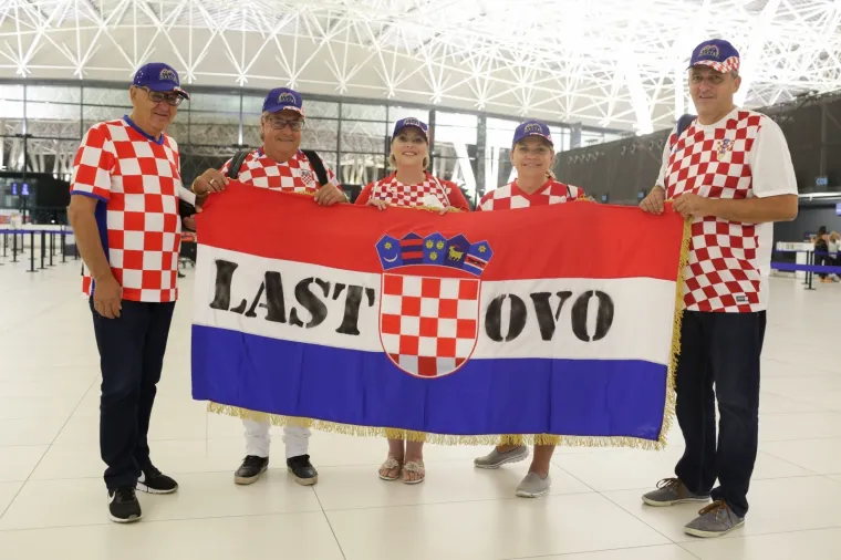 Zagrebačka Zračna luka  puna navijača: Zagrijavanje za finale već počelo