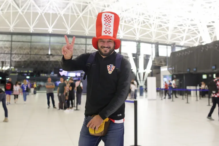 Zagrebačka Zračna luka  puna navijača: Zagrijavanje za finale već počelo