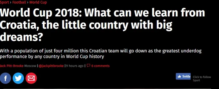 Independent je objavio analizu o 'malenoj zemlji s velikim snovima'