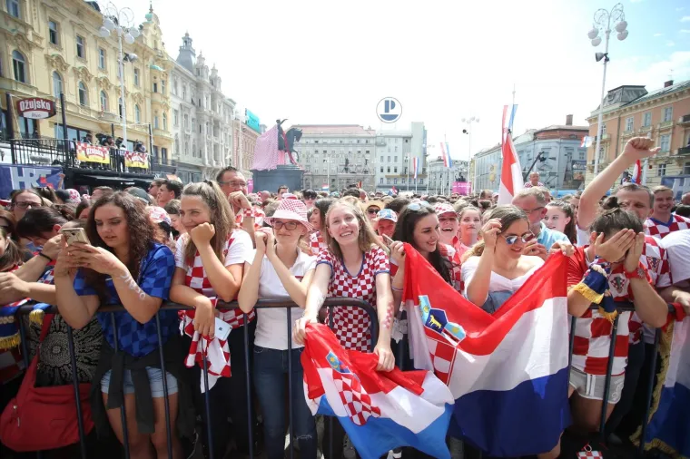 Pripreme za veliki doček hrvatske reprezentacije na Trgu bana Jelačića