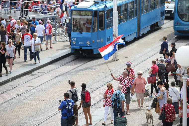 Pripreme za veliki doček hrvatske reprezentacije na Trgu bana Jelačića