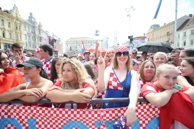 Pripreme za veliki doček hrvatske reprezentacije na Trgu bana Jelačića