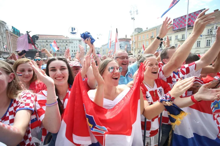 Pripreme za veliki doček hrvatske reprezentacije na Trgu bana Jelačića