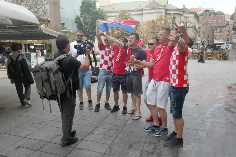 Pripreme za veliki doček hrvatske reprezentacije na Trgu bana Jelačića