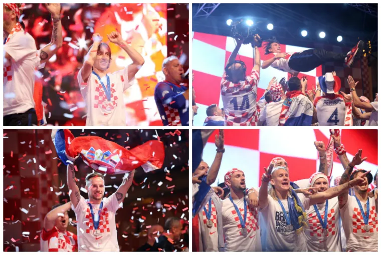 Vatreni nakon pet sati vožnje gradom stigli na Trg, a ondje ih je dočekao neviđeni spektakl!