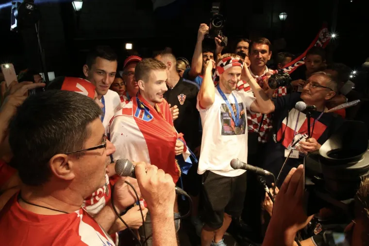 Svečani doček za petero hrvatskih nogometnih reprezentativaca