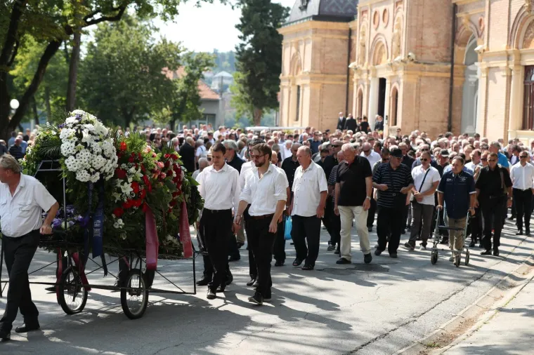 19.07.2019., Zagreb - Posljednji ispracaj stolnoteniskog velikana i olimpijca Dragutina Surbeka na groblju Mirogoj. Photo: Goran Stanzl/PIXSELL