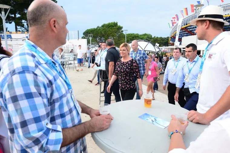 Predsjednica Grabar-Kitarović na finalu 29. Plava laguna Croatia Open Umag