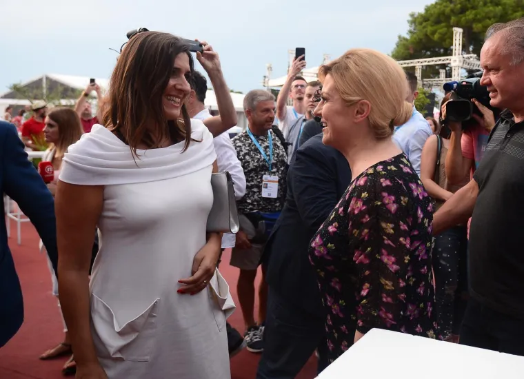 Predsjednica Grabar-Kitarović na finalu 29. Plava laguna Croatia Open Umag