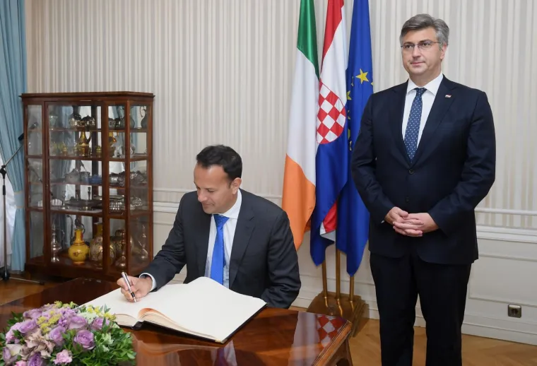 Andrej Plenković sastao se s predsjednikom Irske Leom Varadkarom